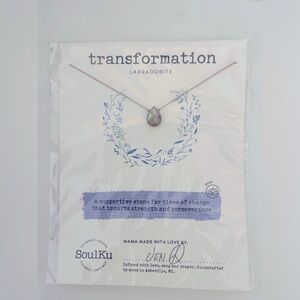 Labradorite crystal necklace